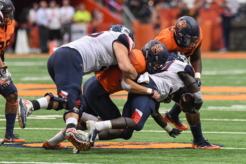 UConn had little success getting anything going offensively, punting 10 times.