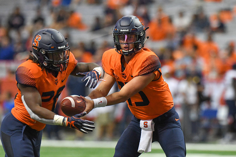 Tommy DeVito came in for the Orange in the fourth quarter.