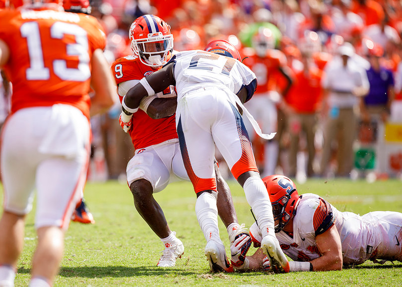 The Orange struggled to contain the Clemson run game, particularly Etienne.