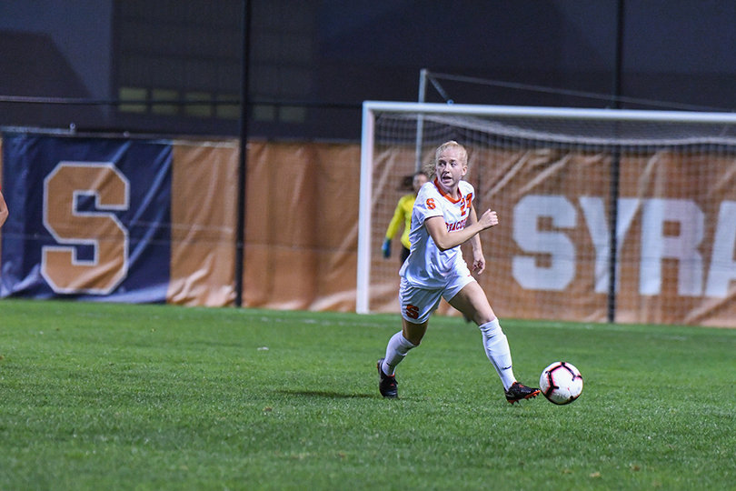 Meghan Root took three shots, all of them on goal, and scored once for SU.