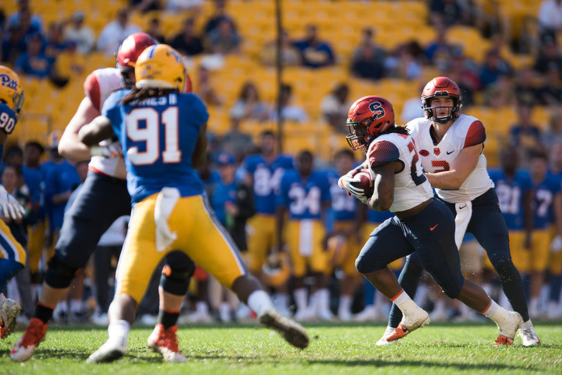 Syracuse fed freshman Jarveon Howard near the goal line leading to two touchdowns. 