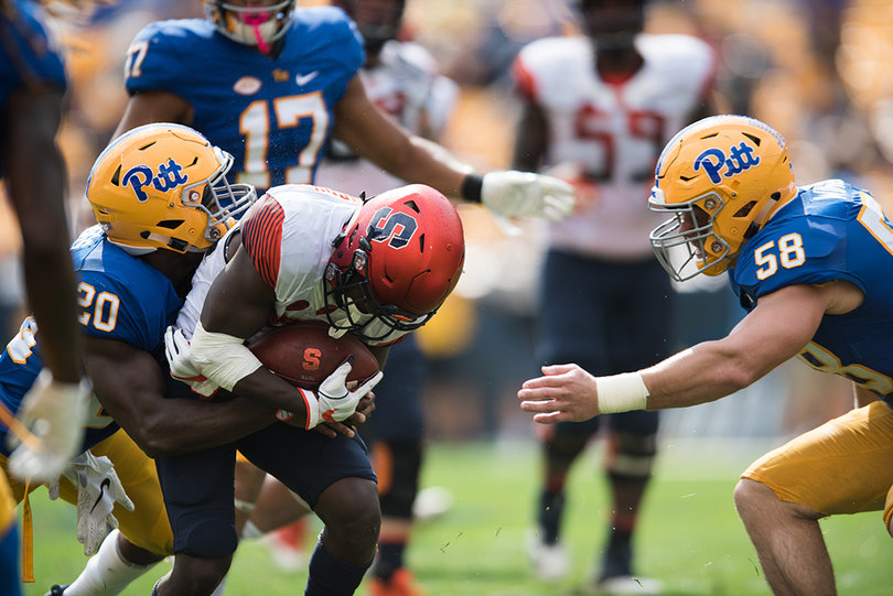 Pittsburgh locked down Syracuse's offense in both the second and fourth quarters, allowing less than 10 points combined. 