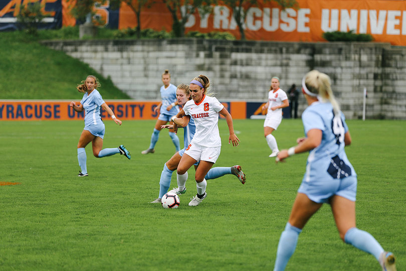 Kate Hostage tallied an assist on the Orange's lone goal on Sunday.