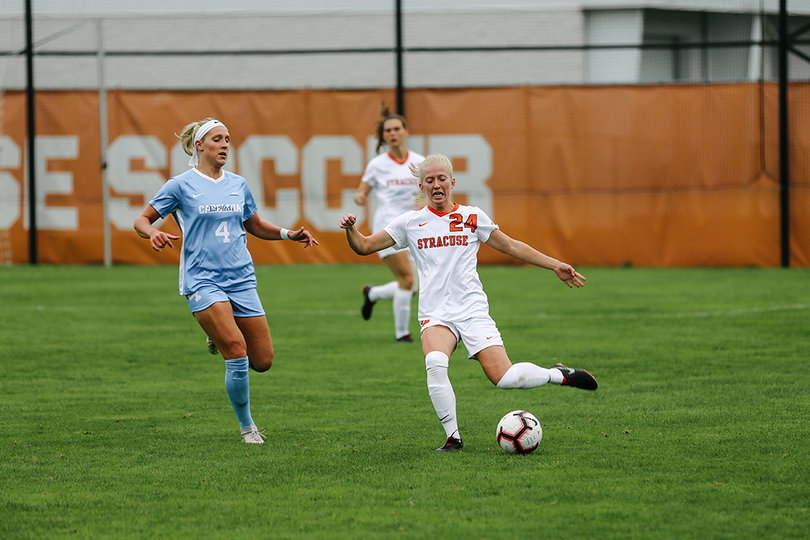 The Orange's single goal against UNC came from freshman forward Meghan Root (24).