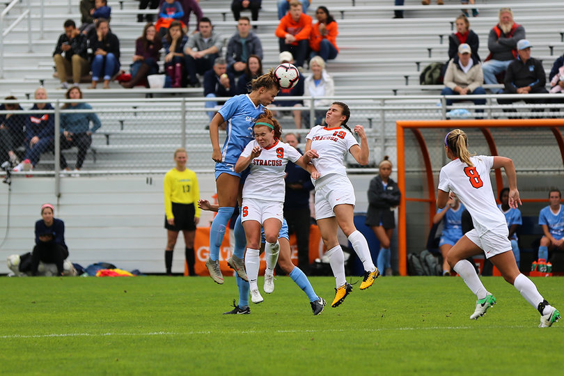 UNC also tallied seven corner kicks to Syracuse's one in the dominating performance. 