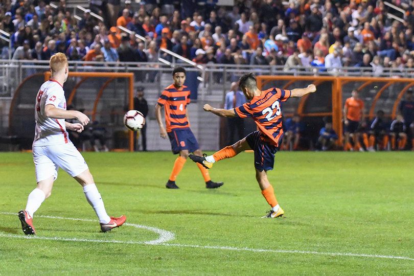 Raposo added a goal of his own later in the first half.
