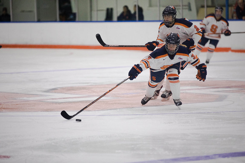 The Orange lost the first game to Mercyhurst 4-2 on Friday. 