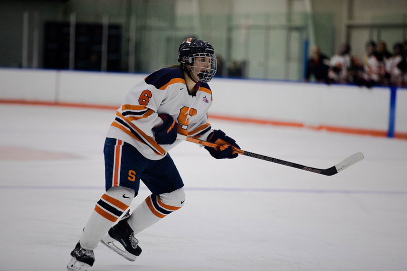 Defender Shelby Calof was on the ice for Mercyhurst's lone goal. 