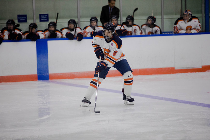 Syracuse allowed one goal despite forfeiting 10 power plays to Mercyhurst. 