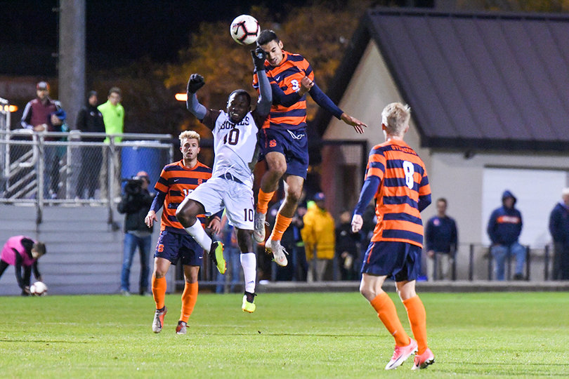 Massimo Ferrin (9) put three shots on goal for the Orange, but didn't score.