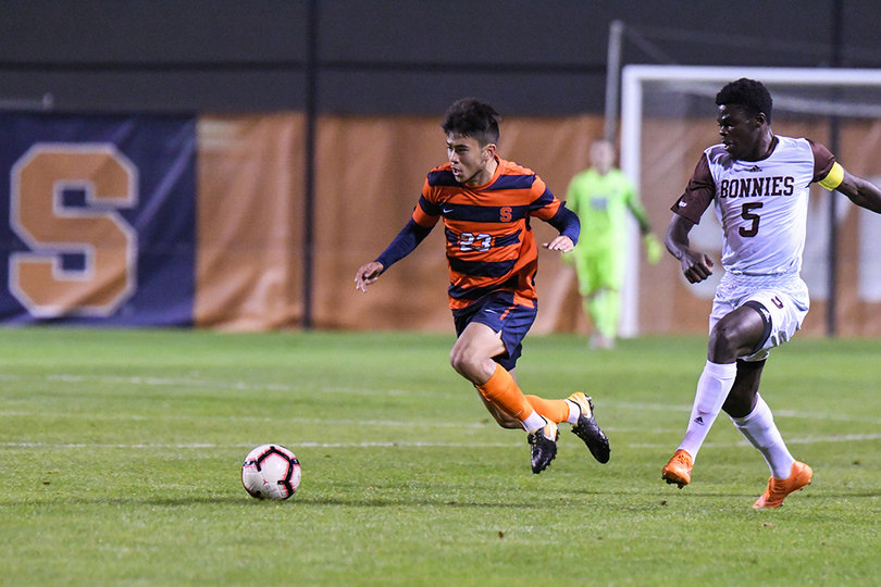 Ryan Raposo added another two shots on goal for SU, without a goal.