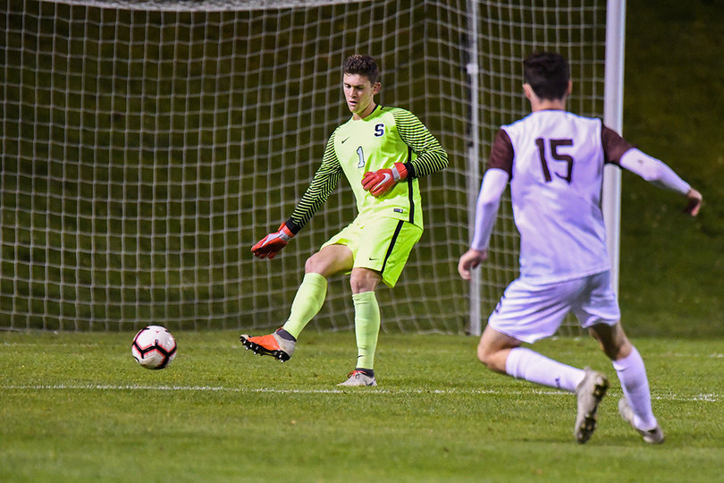 Jake Leahy played the last 21 minutes for the Orange to preserve the shutout. 