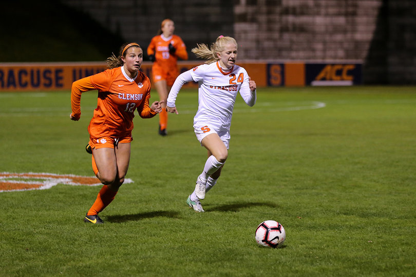 Meghan Root took SU's first shot on-goal of the game in the 76th minute. 