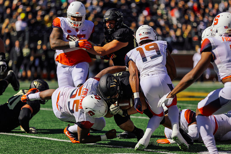 The Orange defense forced three turnovers on Saturday.