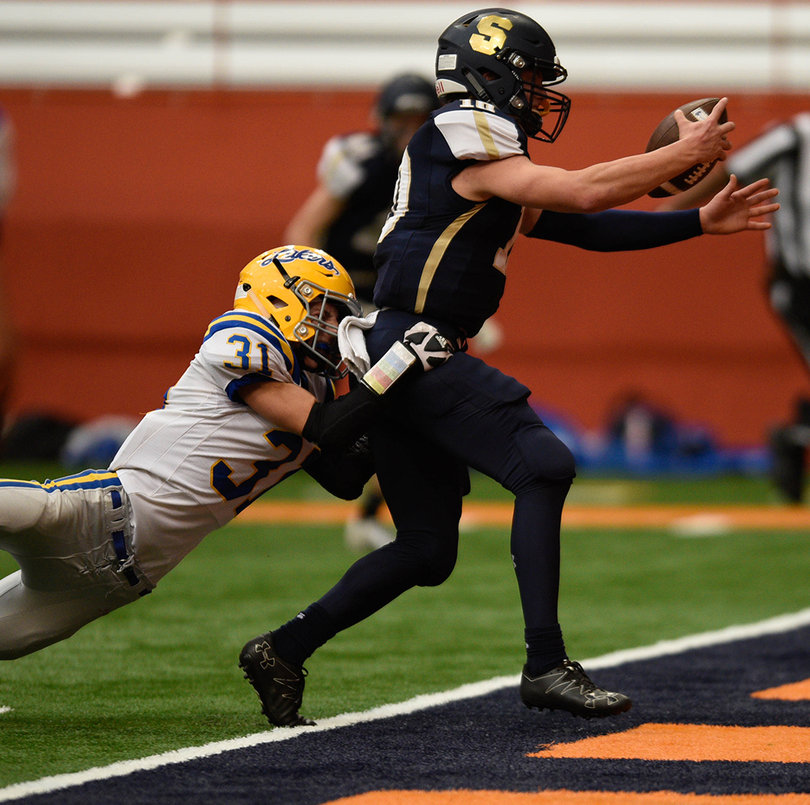 Pat Hackler ran a quarterback draw for a 10-yard touchdown on Saturday.