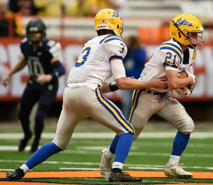 Much of Cazenovia's offense was based on options between Johnson and Romagnoli.