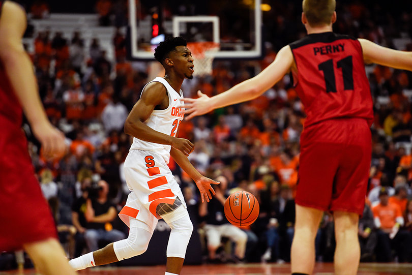 Junior guard Tyus Battle started his third-straight game at point guard, including both exhibitions. It’s likely that he will return to his natural position, shooting guard, in the next game or two.