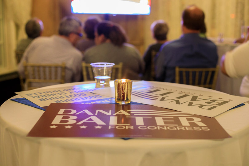 Local Democratic party supporters gathered at the Marriott Syracuse on East Onondaga Street on Tuesday night, anxiously awaiting the results of both state and nationwide races.