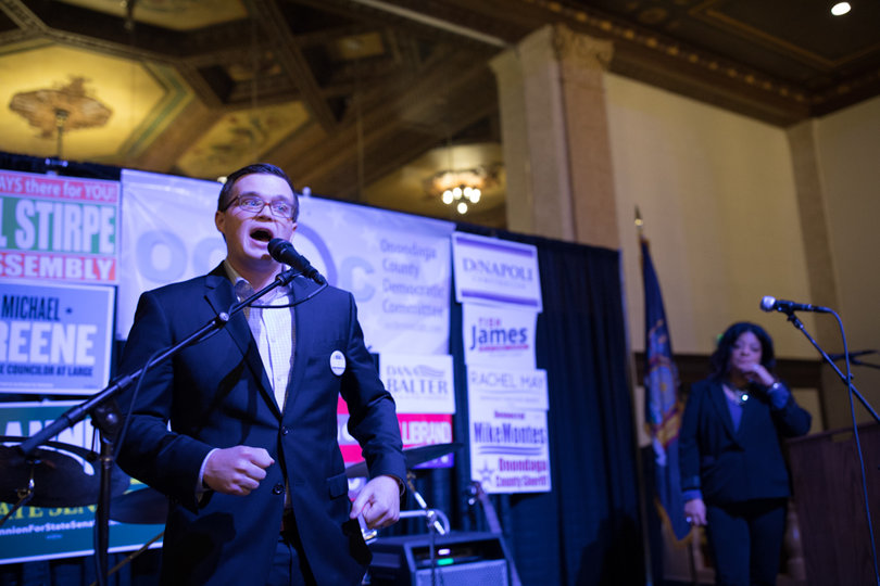 Michael Greene won the vacant seat for Syracuse Councilor-At-Large by a wide margin against Republican opponent Norm Snyder.