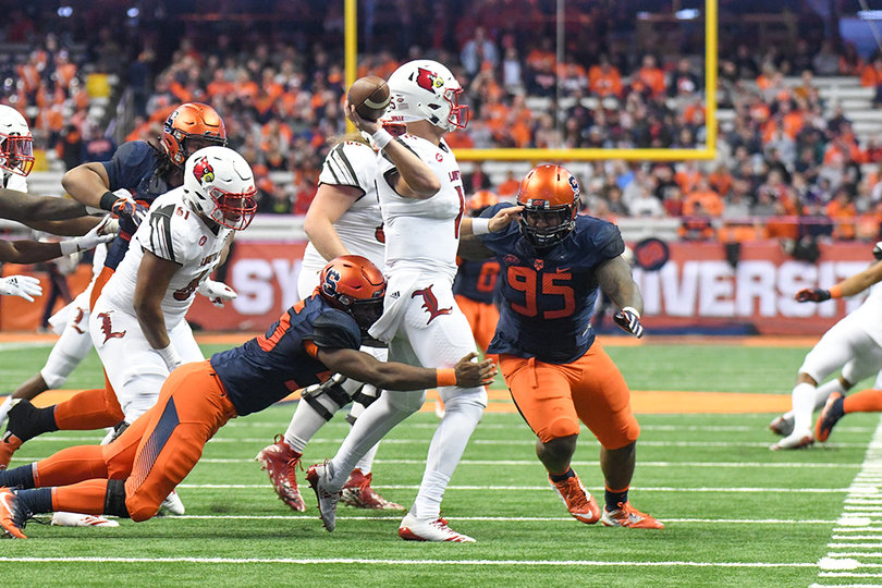 The Orange finished with six sacks in the win.