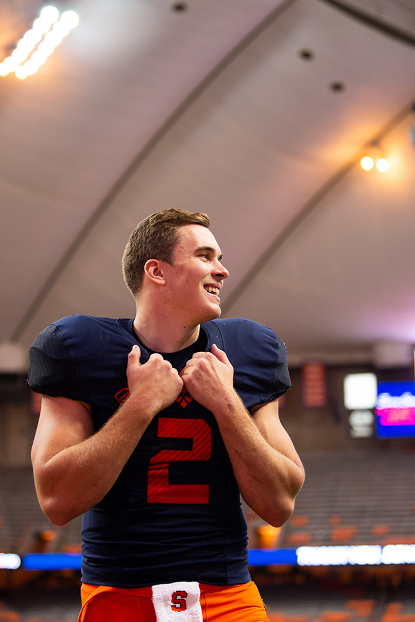 Dungey played his final game in the Carrier Dome on Friday, contributing three total touchdowns.