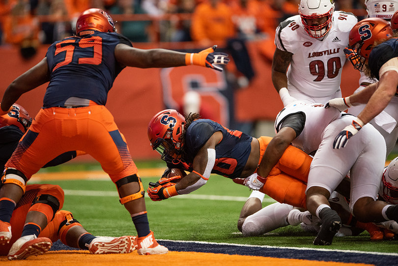 The Orange finished the game with a net of 326 yards run for on the ground.