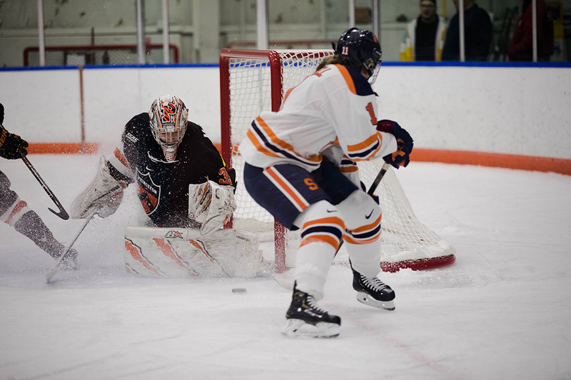 Syracuse couldn't beat Princeton's goalie enough to match the Tigers' five goals.
