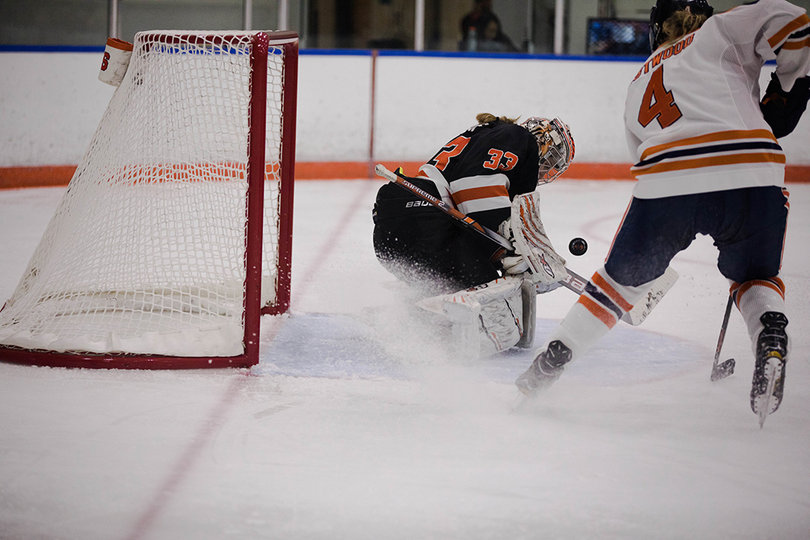 Syracuse was able to push past the Princeton defense and goalie several times. 