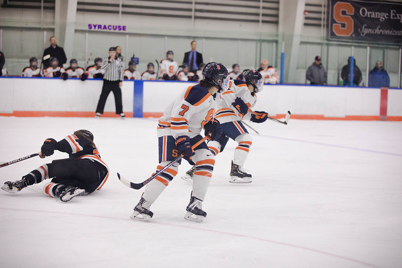 The game was a close battle with Syracuse trying to catch up to Princeton the whole contest. 