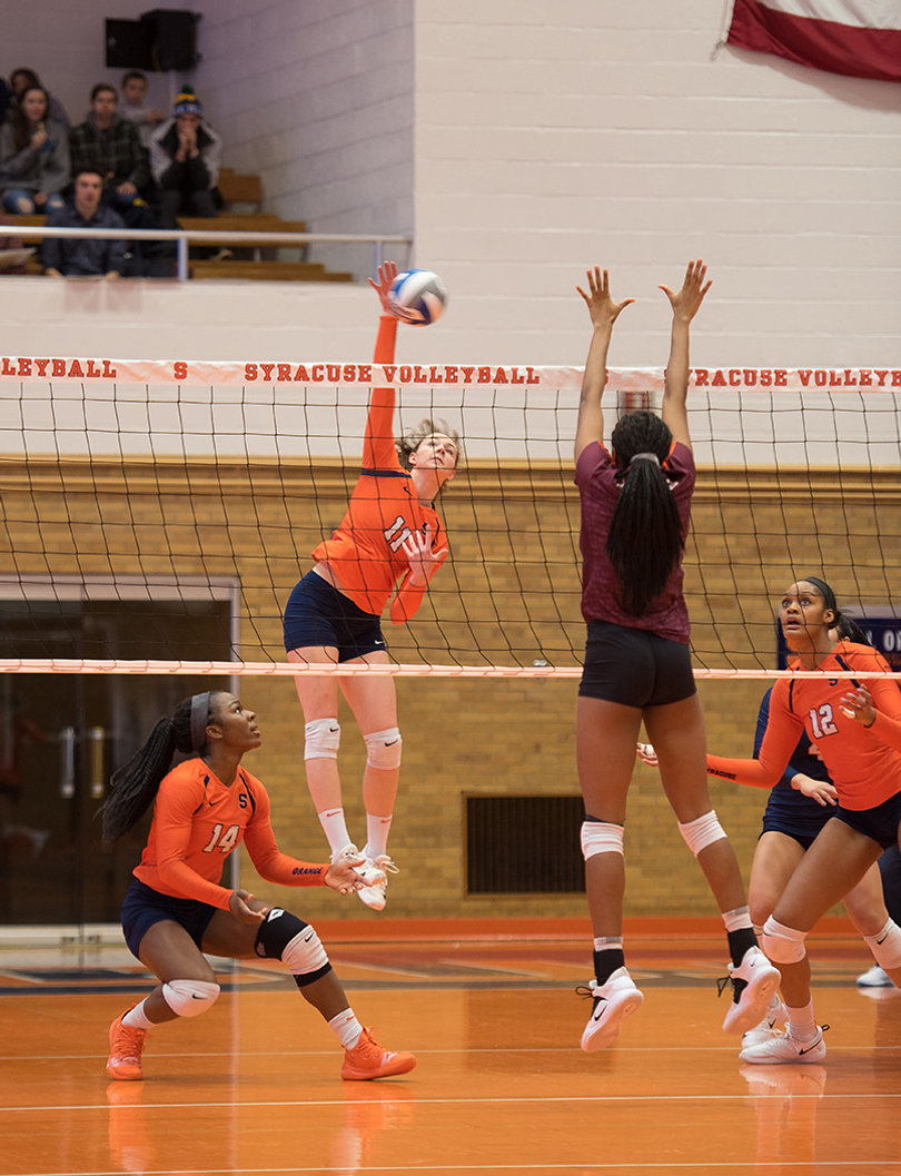 Shemanova finished with a hitting percentage of .241 against the Hokies.