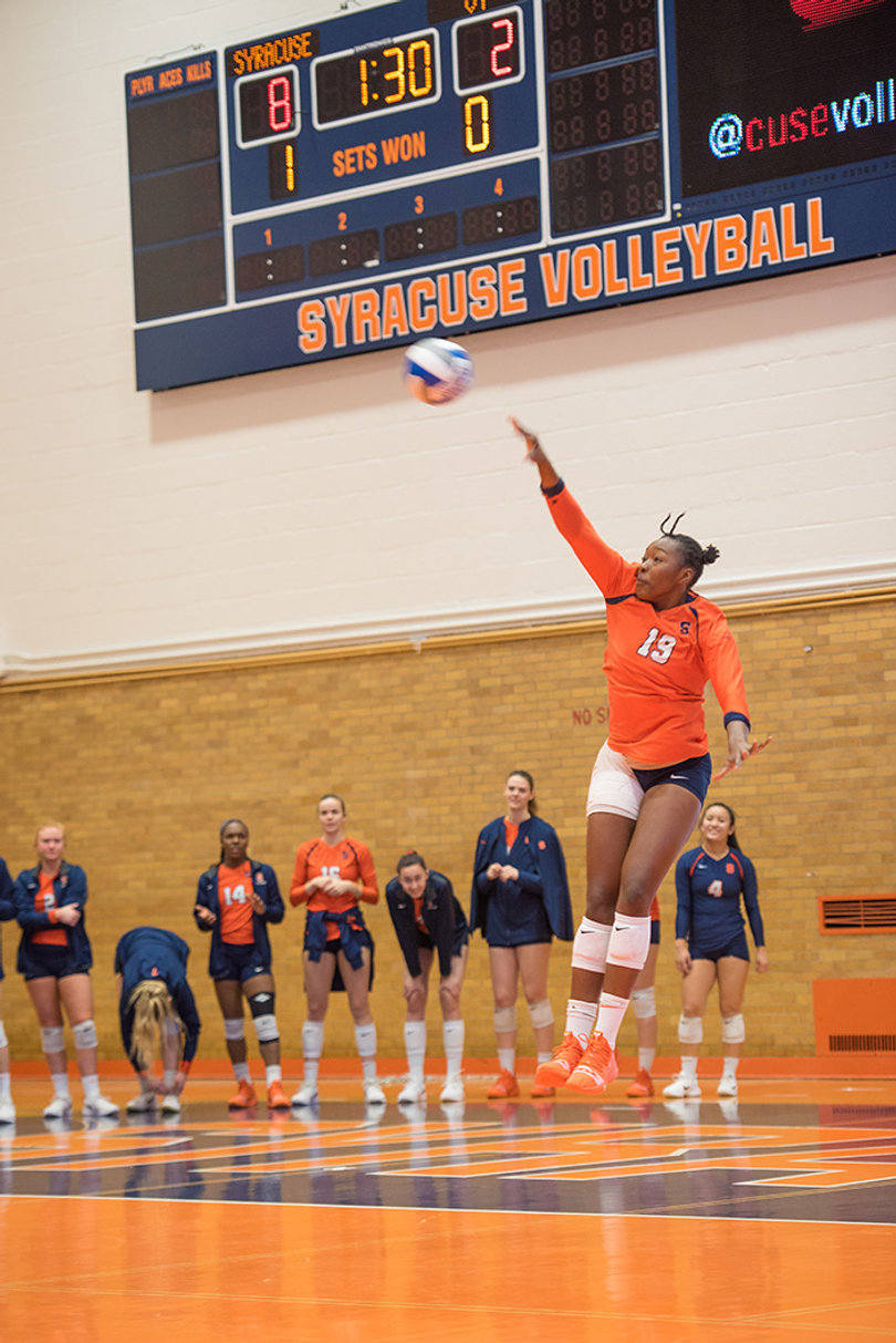 Ebangwese finished with two aces on her serve in the Orange win.