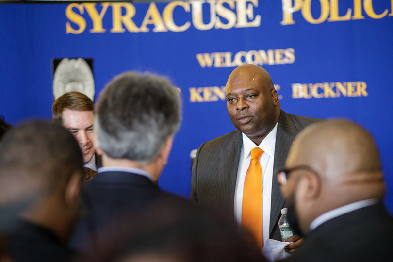 "It is my belief that your resume gets you interviews," Buckner said, "but God opens doors."