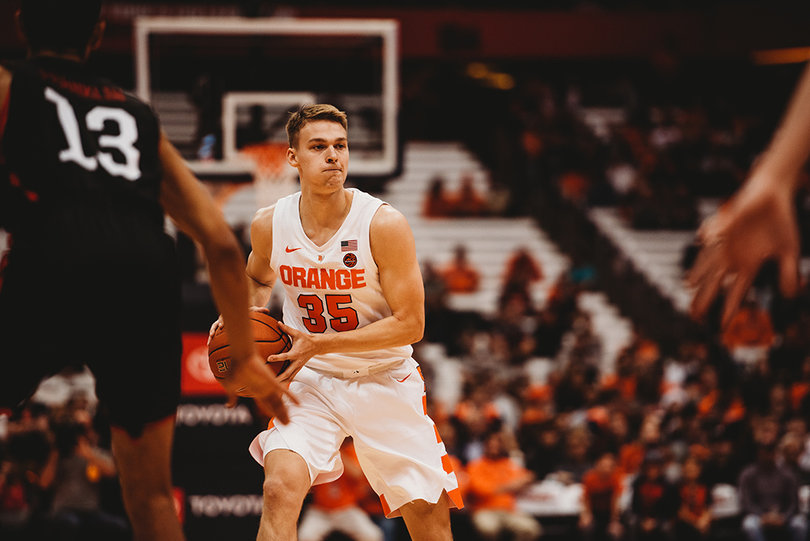 Buddy hasn't played much this year -- his previous career-high was three points -- but he shined Tuesday at the Carrier Dome.
