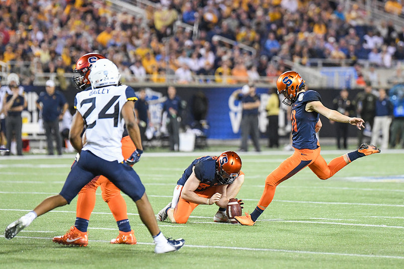 Andre Szmyt was one field goal shy of tying the NCAA all-time record for made field goals in a season.