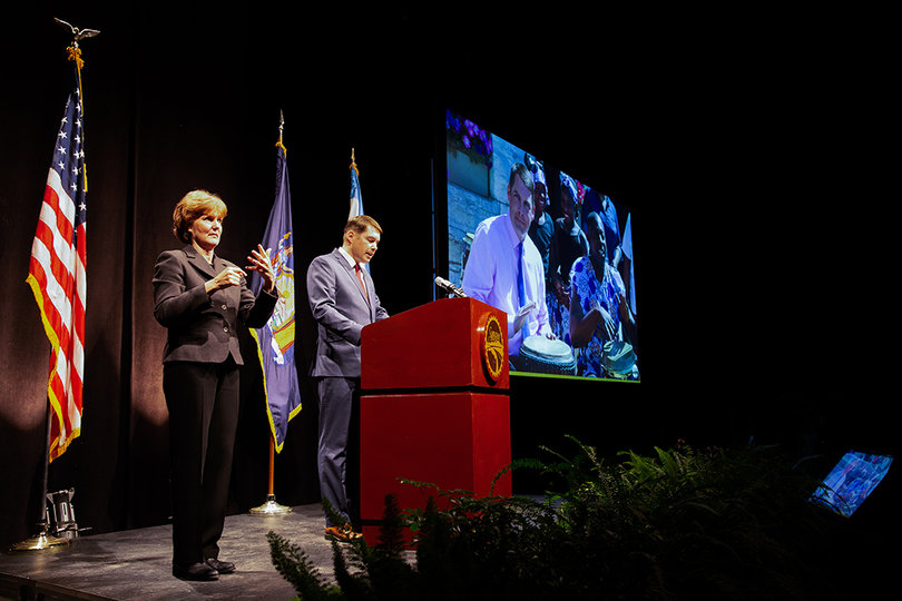 Walsh spoke about his vision to make Syracuse a "growing city that embraces diversity and creates opportunity for all."