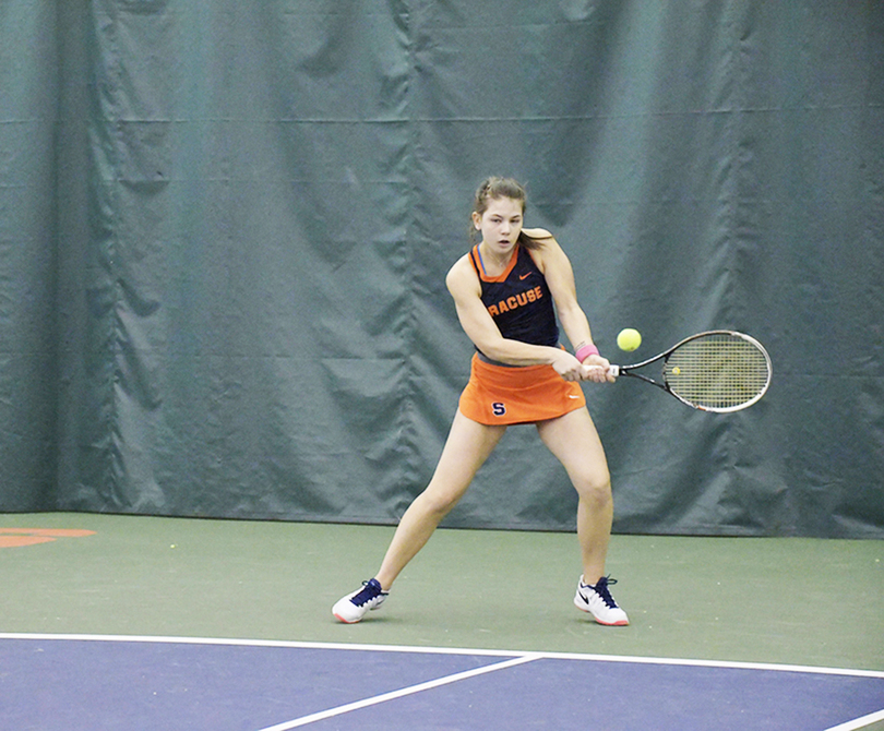 Sofya Golubovskaya, Sonya Treshcheva, friends from Russia, form No. 2 pair for Syracuse