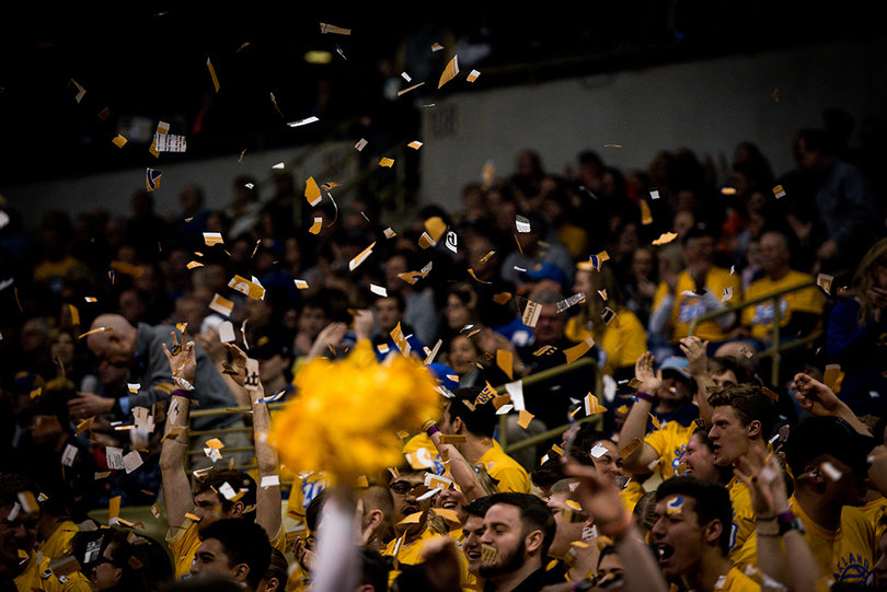 The student section ripped to shreds their "manual" after the Panthers' first basket. 