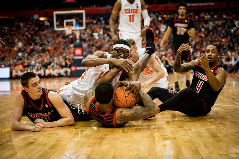 Syracuse led 35-23 at the break and outscored the Cardinals by eight in the second half to surge to a 20-point win. 