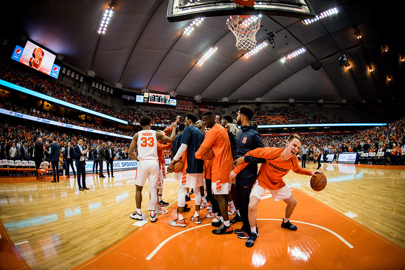 Right before the second half, Syracuse appeared to be right with a top five team. For the third time against a top-five team, Syracuse had a lead at the break. Then the lead vanished. 