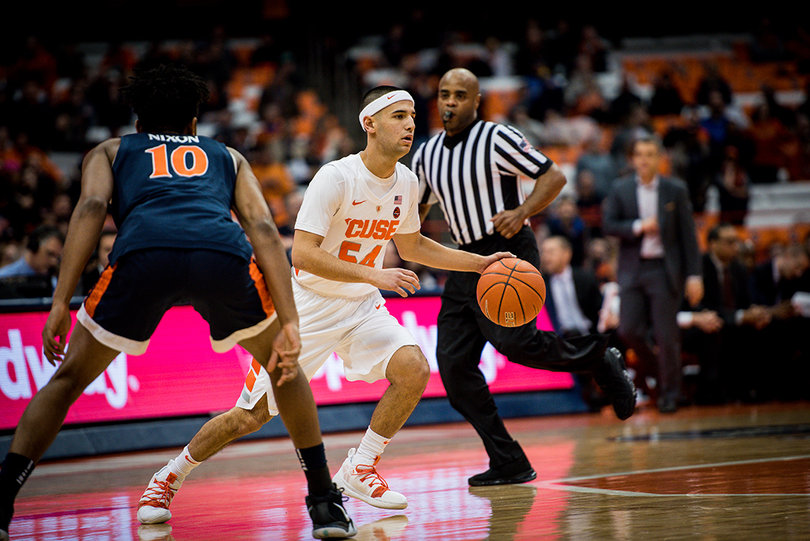 Senior walk-on guard Ky Feldman played two minutes at the end, with UVA up by more than 20 points. 