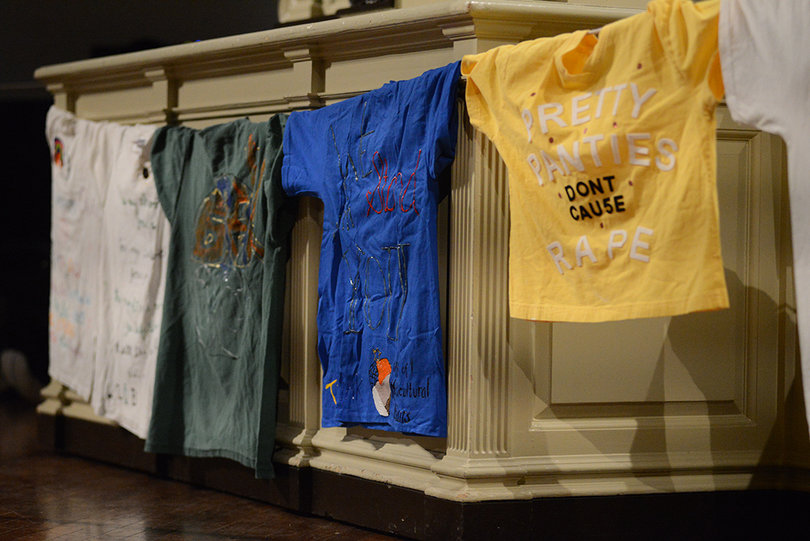 Community members filled Hendricks Chapel on Wednesday night to listen to speakers about sexual assault and relationship violence. 