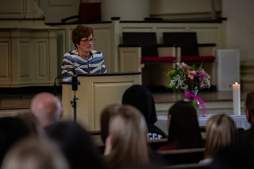 Amy Falkner, acting dean of Newhouse, spoke fondly of her relationship with Branham.