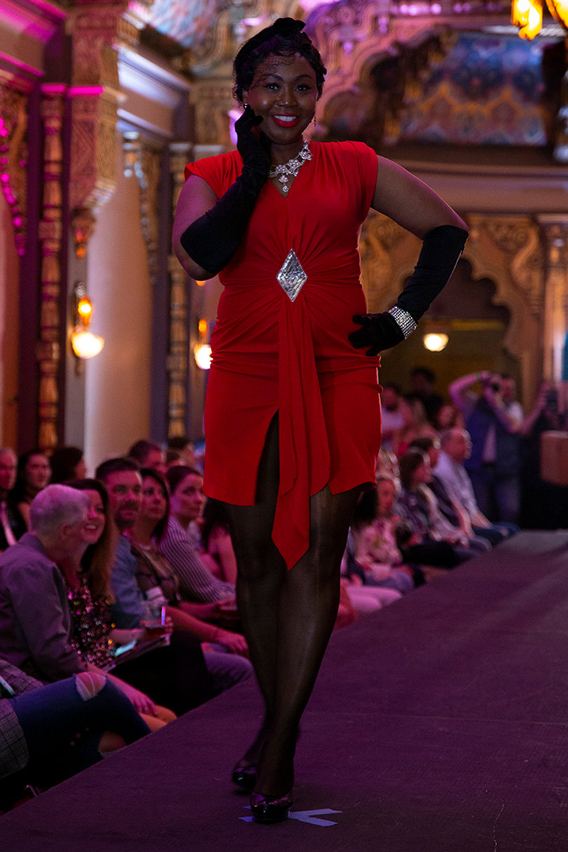 1950s inspired design from The RockaBetties, a local organization for vintage-wear enthusiast. 