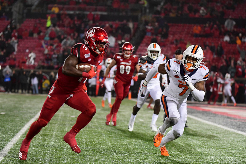 Louisville's skill-position players averaged 21.6 yards per catch.