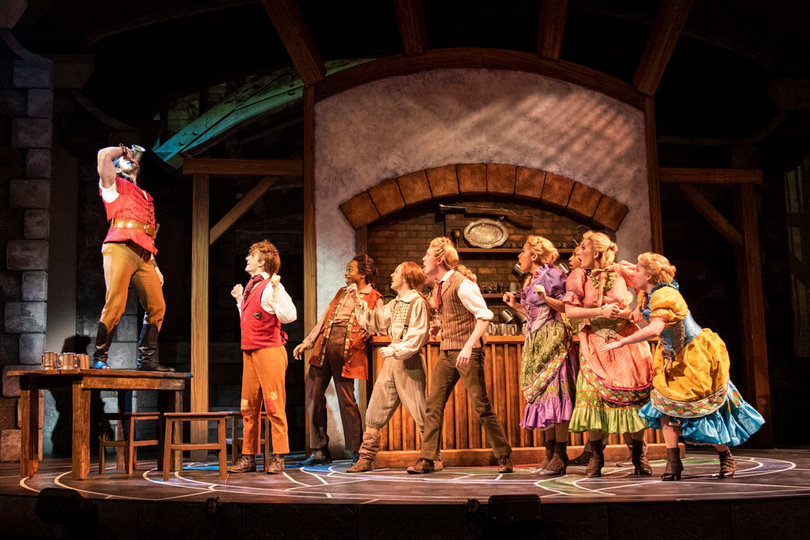 A scene from  Syracuse Stage's Disney's Beauty and the Beast.
