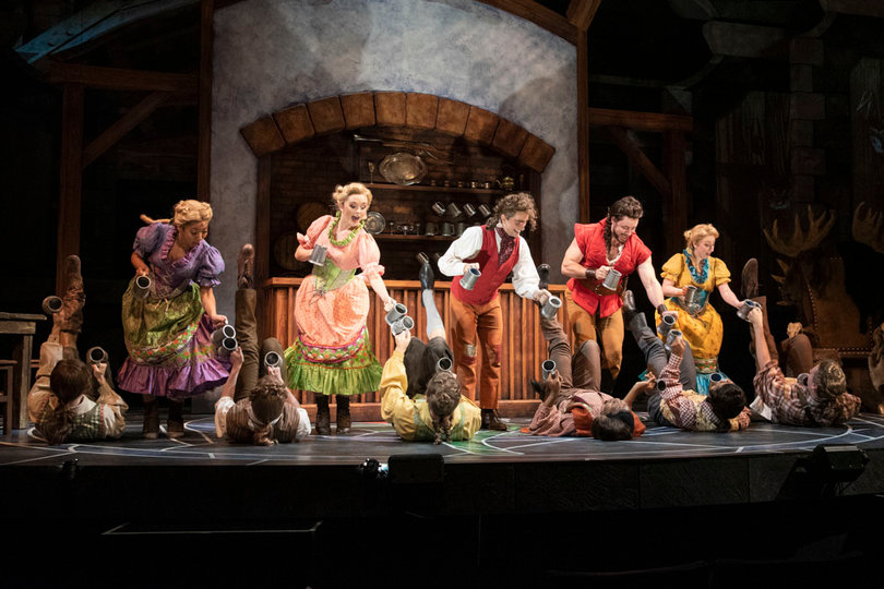 A scene from  Syracuse Stage's Disney's Beauty and the Beast.