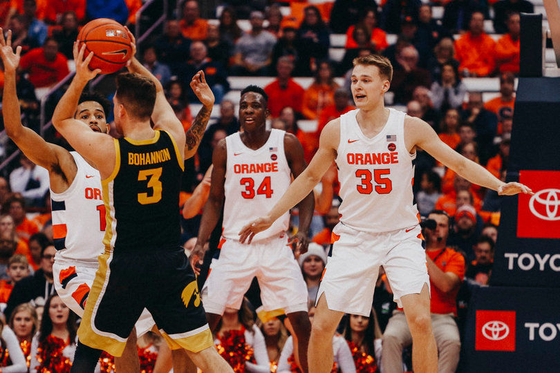 Iowa guard Jordan Bohannon played the second-most minutes of every player (37) and scored 17 points.