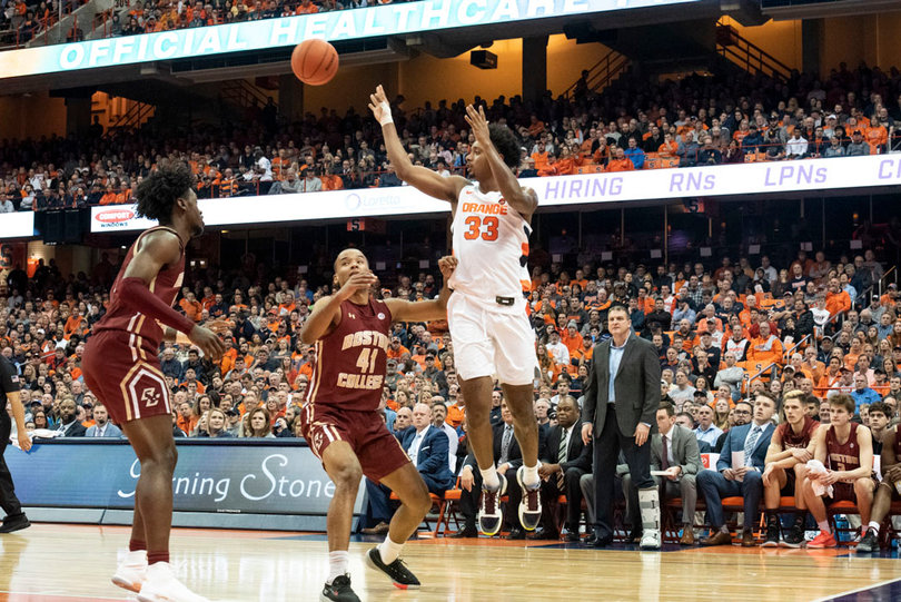 Hughes shoots from the corner