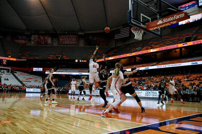 Amaya Finklea-Guity played 16 minutes, the fewest of any starter, and finished with six points and four rebounds.
