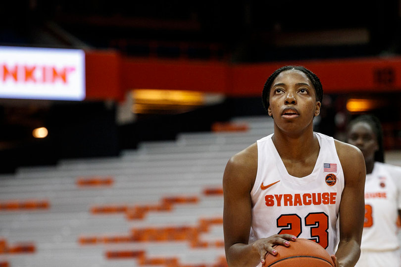 Kiara Lewis attempted nine free throws Thursday, more than the rest of Syracuse combined. She went 5/9 from the line.
